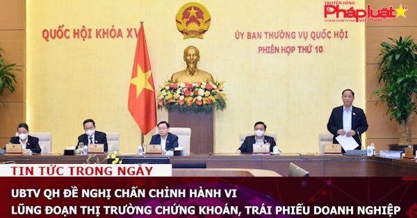 UBTV QH đề nghị chấn chỉnh hành vi lũng đoạn thị trường chứng khoán, trái phiếu doanh nghiệp