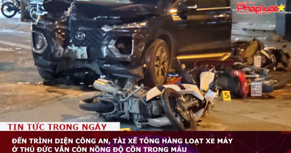 Đến trình diện công an, tài xế tông hàng loạt xe máy ở Thủ Đức vẫn còn nồng độ cồn trong máu