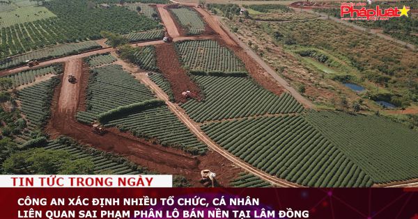 Công an xác định nhiều tổ chức, cá nhân liên quan sai phạm phân lô bán nền tại Lâm Đồng