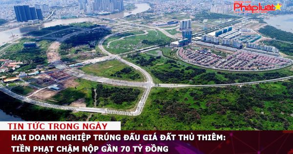 Hai doanh nghiệp trúng đấu giá đất Thủ Thiêm: Tiền phạt chậm nộp gần 70 tỷ đồng