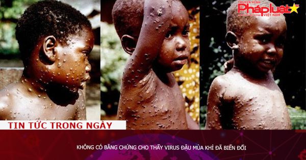 Không có bằng chứng cho thấy virus đậu mùa khỉ đã biến đổi