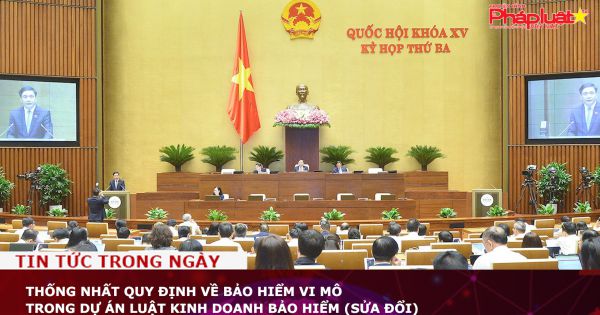 Thống nhất quy định về bảo hiểm vi mô trong dự án Luật Kinh doanh bảo hiểm (sửa đổi)