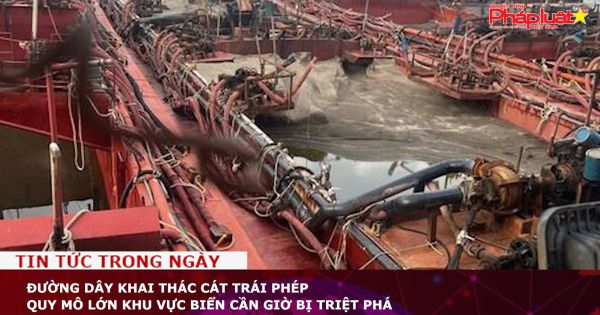 Đường dây khai thác cát trái phép quy mô lớn khu vực biển Cần Giờ bị triệt phá