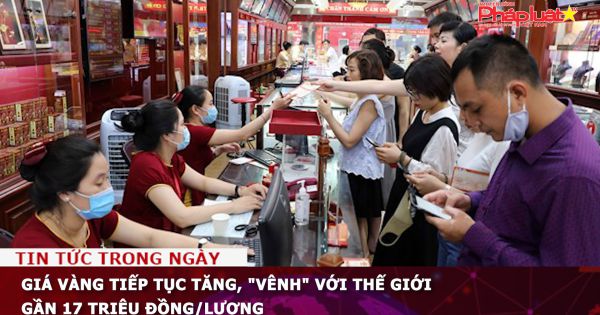 Giá vàng tiếp tục tăng, 