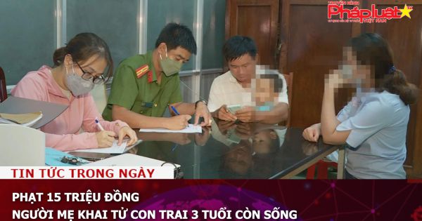 Phạt 15 triệu đồng người mẹ khai tử con trai 3 tuổi còn sống