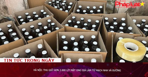 Hà Nội: Thu giữ hơn 2.000 lít mật ong giả làm từ mạch nha và đường