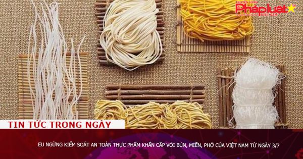EU ngừng kiểm soát an toàn thực phẩm khẩn cấp với bún, miến, phở của Việt Nam từ ngày 3/7