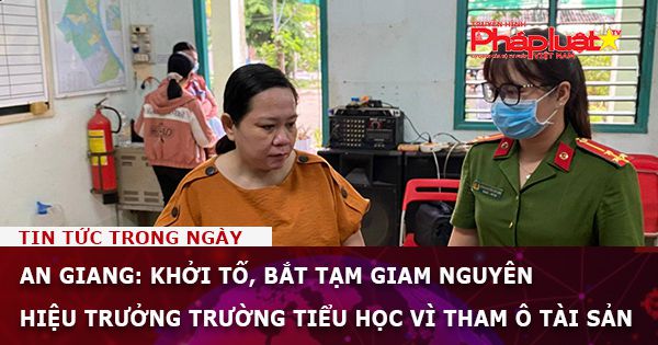 An Giang: Khởi tố, bắt tạm giam nguyên hiệu trưởng trường tiểu học vì tham ô tài sản