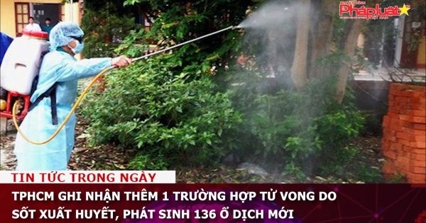 TPHCM ghi nhận thêm 1 trường hợp tử vong do sốt xuất huyết, phát sinh 136 ổ dịch mới