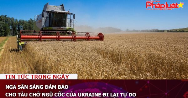 Nga sẵn sàng đảm bảo cho tàu chở ngũ cốc của Ukraine đi lại tự do
