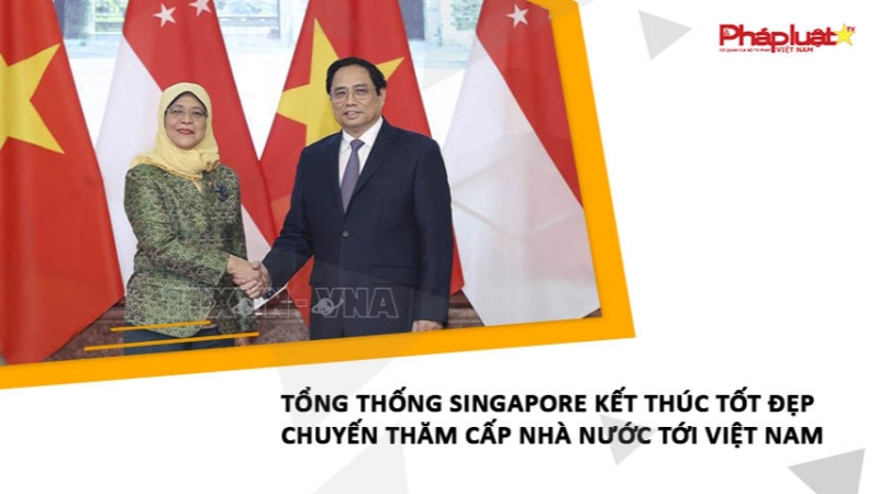 Tổng thống Singapore kết thúc tốt đẹp chuyến thăm cấp Nhà nước tới Việt Nam