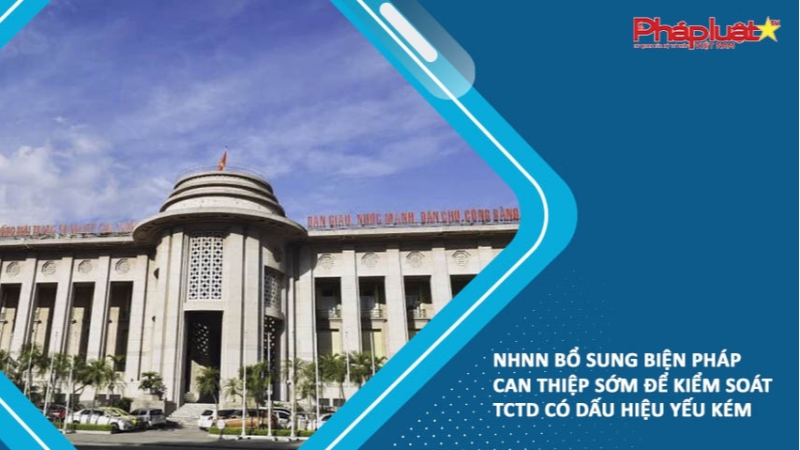 NHNN bổ sung biện pháp can thiệp sớm để kiểm soát TCTD có dấu hiệu yếu kém