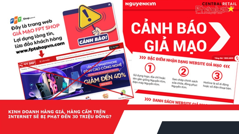 Kinh doanh hàng giả, hàng cấm trên Internet sẽ bị phạt đến 30 triệu đồng?