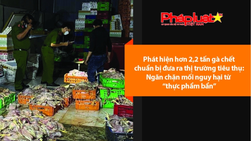 Phát hiện hơn 2,2 tấn gà chết chuẩn bị đưa ra thị trường tiêu thụ: Ngăn chặn mối nguy hại từ “thực phẩm bẩn”