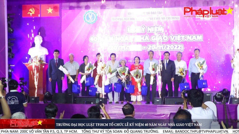 Trường Đại học Luật TP.HCM tổ chức Lễ kỷ niệm 40 năm Ngày Nhà giáo Việt Nam