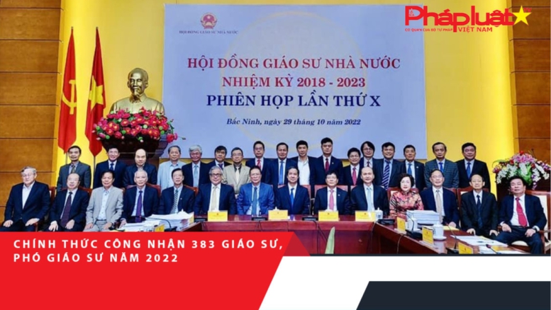 Chính thức công nhận 383 giáo sư, phó giáo sư năm 2022