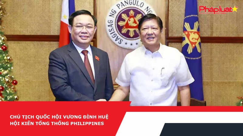 Chủ tịch Quốc hội Vương Đình Huệ hội kiến Tổng thống Philippines