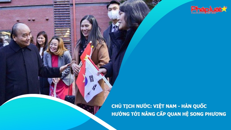 Chủ tịch nước: Việt Nam - Hàn Quốc hướng tới nâng cấp quan hệ song phương