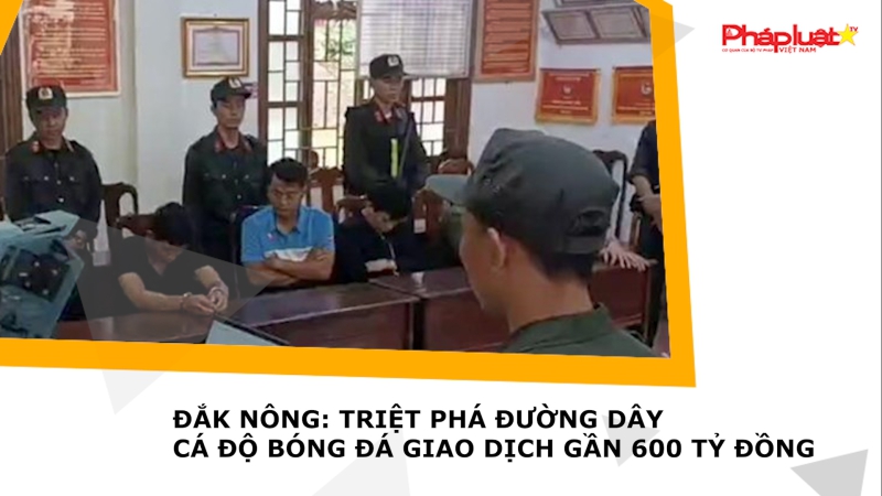 Đắk Nông: Triệt phá đường dây cá độ bóng đá giao dịch gần 600 tỷ đồng