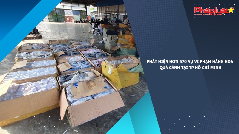 Phát hiện hơn 670 vụ vi phạm hàng hoá quá cảnh tại TP Hồ Chí Minh