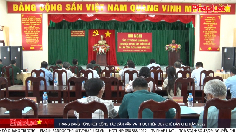 Trảng Bàng tổng kết công tác dân vận và thực hiện quy chếdân chủ năm 2022