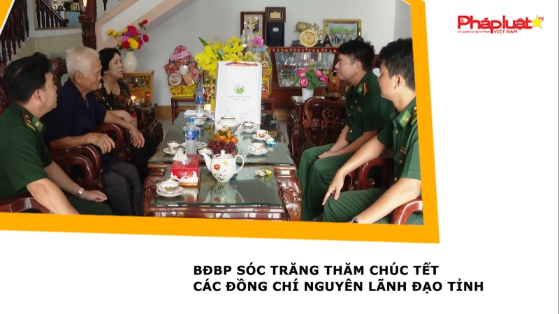 BĐBP Sóc Trăng thăm chúc tết các đồng chí nguyên lãnh đạo tỉnh