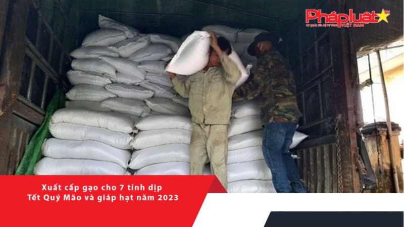 Xuất cấp gạo cho 7 tỉnh dịp Tết Quý Mão và giáp hạt năm 2023