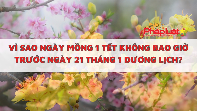Vì sao ngày mồng 1 Tết không bao giờ trước ngày 21 tháng 1 Dương lịch?