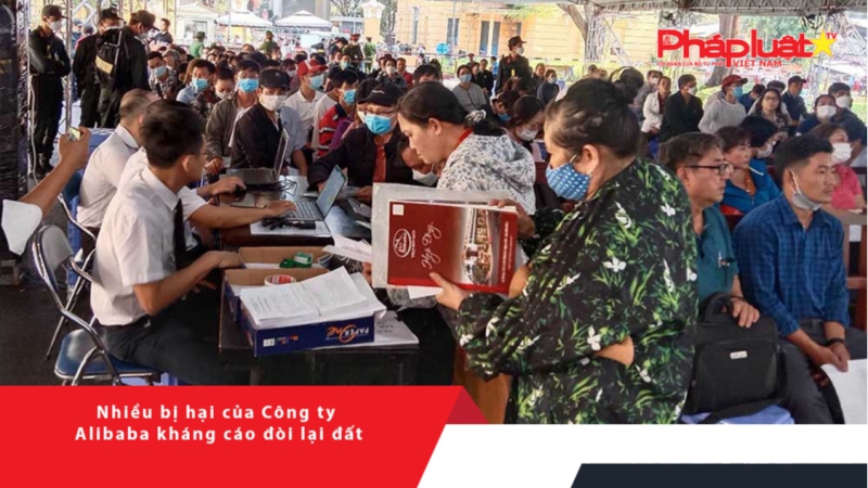 Nhiều bị hại của Công ty Alibaba kháng cáo đòi lại đất