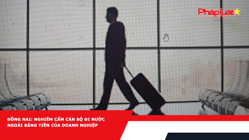 Đồng Nai: Nghiêm cấm cán bộ đi nước ngoài bằng tiền của doanh nghiệp