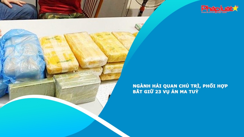 Ngành Hải quan chủ trì, phối hợp bắt giữ 23 vụ án ma tuý