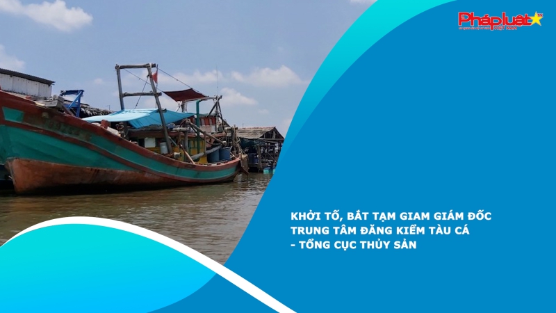 Khởi tố, bắt tạm giam Giám đốc Trung tâm Đăng kiểm tàu cá - Tổng cục Thủy sản