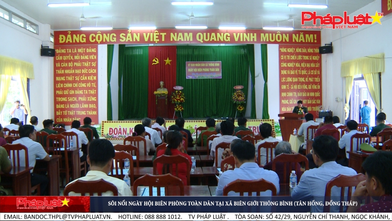 Sôi nổi Ngày hội Biên phòng toàn dân tại xã biên giới Thông Bình(Tân Hồng, Đồng Tháp)