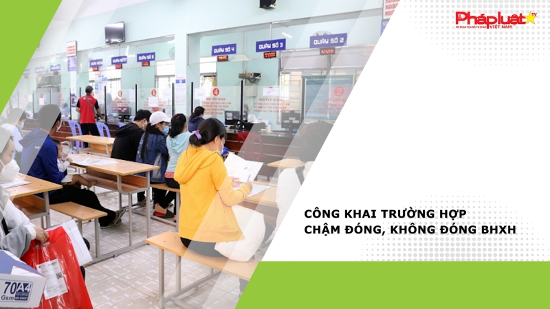 Công khai trường hợp chậm đóng, không đóng BHXH