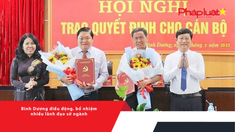 Bình Dương điều động, bổ nhiệm nhiều lãnh đạo sở ngành