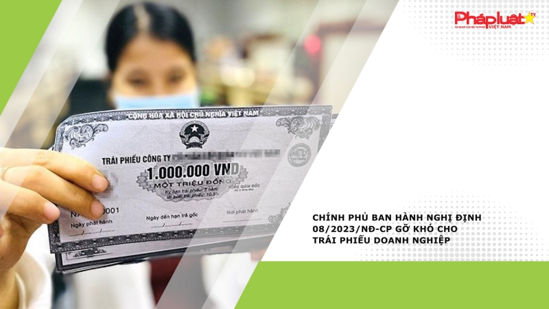 Chính phủ ban hành Nghị định 08/2023/NĐ-CP gỡ khó cho trái phiếu doanh nghiệp