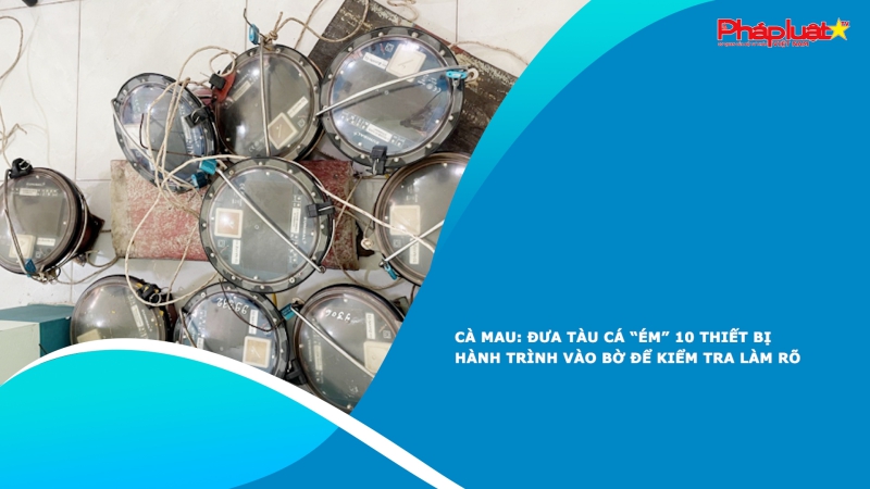 Cà Mau: Đưa tàu cá “ém” 10 thiết bị hành trình vào bờ để kiểm tra làm rõ