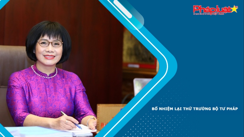 Thủ tướng Chính phủ bổ nhiệm lại Thứ trưởng Bộ Tư pháp Đặng Hoàng Oanh