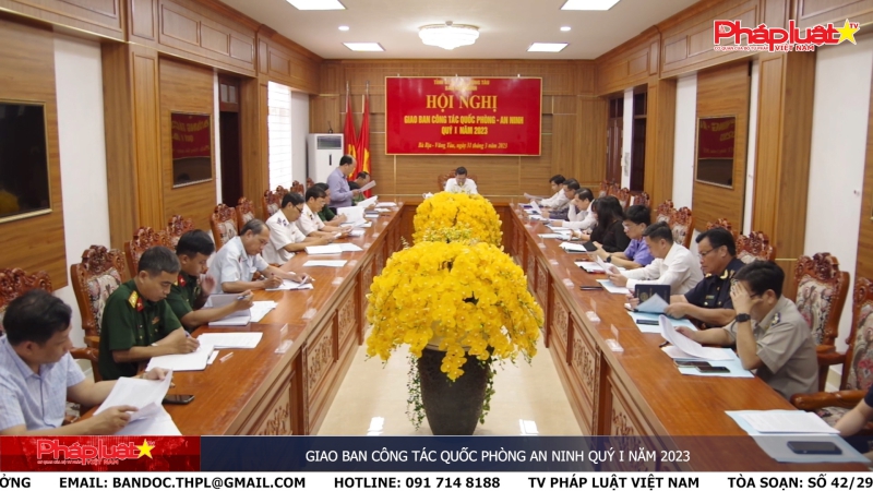 Giao ban công tác Quốc phòng an ninh quý I năm 2023