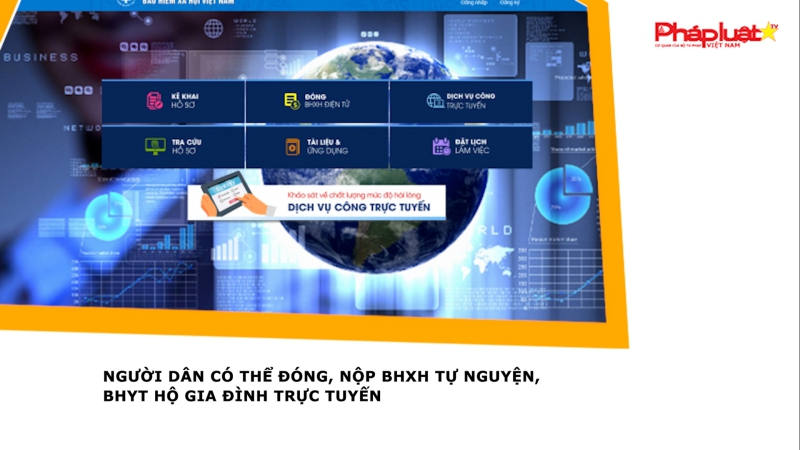 Người dân có thể đóng, nộp BHXH tự nguyện, BHYT hộ gia đình trực tuyến