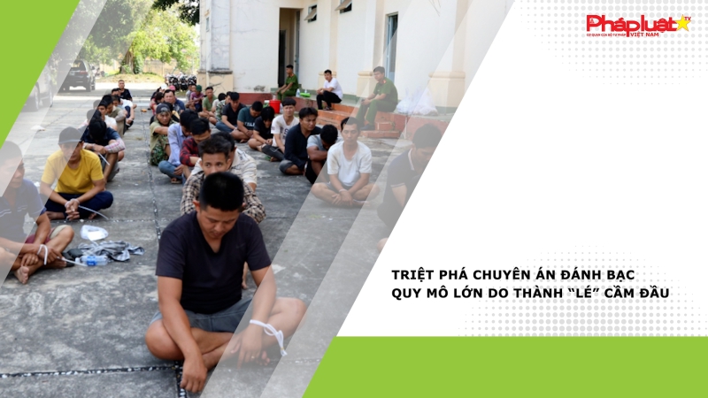 Triệt phá chuyên án đánh bạc quy mô lớn do Thành “lé” cầm đầu