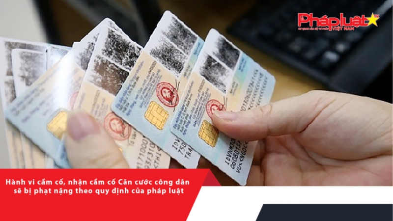 Hành vi cầm cố, nhận cầm cố Căn cước công dân sẽ bị phạt nặng theo quy định của pháp luật