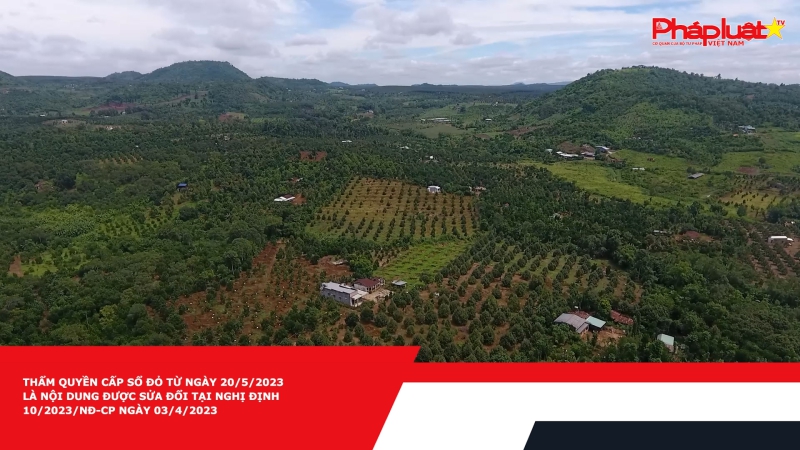 Thẩm quyền cấp sổ đỏ từ ngày 20/5/2023 là nội dung được sửa đổi tại Nghị định 10/2023/NĐ-CP ngày 03/4/2023