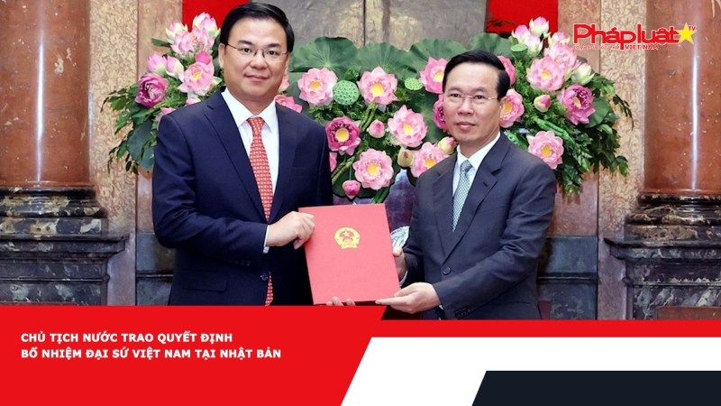 Chủ tịch nước trao quyết định bổ nhiệm Đại sứ Việt Nam tại Nhật Bản