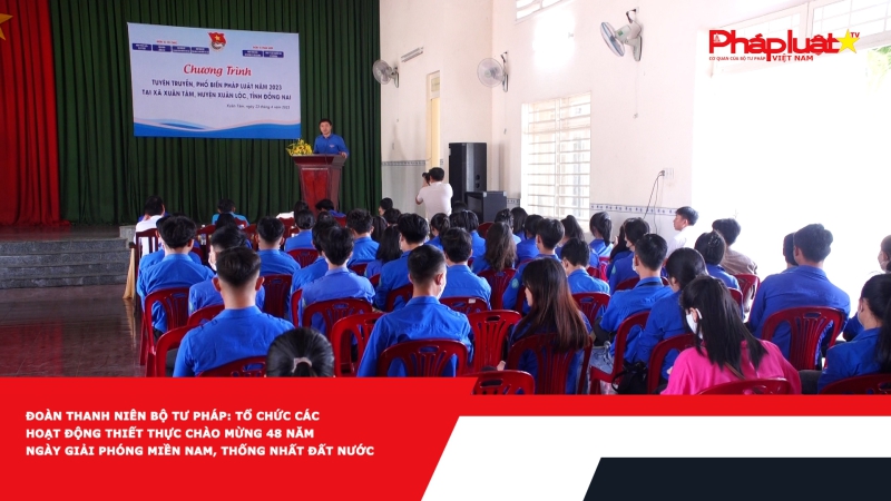Đoàn Thanh niên Bộ Tư Pháp: Tổ chức các hoạt động thiết thực chào mừng 48 năm Ngày giải phóng miền nam, thống nhất đất nước