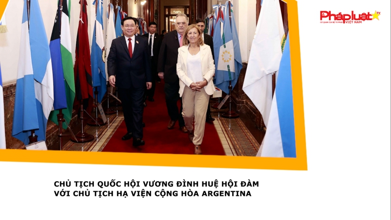 Chủ tịch Quốc hội Vương Đình Huệ hội đàm với Chủ tịch Hạ viện Cộng hòa Argentina