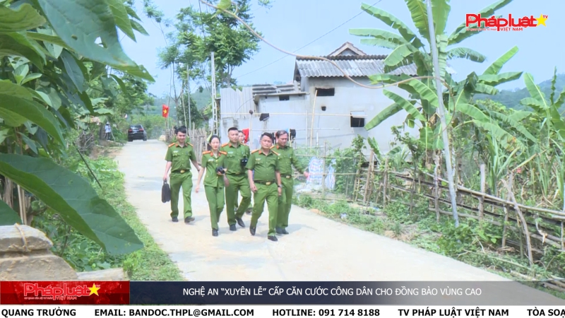 Nghệ An “Xuyên lễ” cấp căn cước công dân cho đồng bào vùng cao