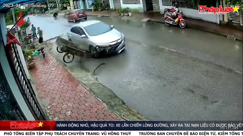 Hành động nhỏ, hậu quả to: Xe lấn chiếm lòng đường, xảy ra tai nạn liệu có được bảo vệ?