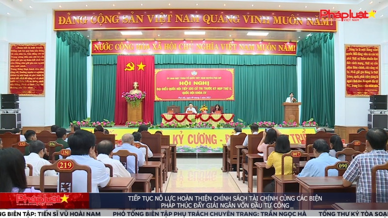 Tiếp tục nỗ lực hoàn thiện chính sách tài chính cùng các biện pháp thúc đẩy giải ngân vốn đầu tư công