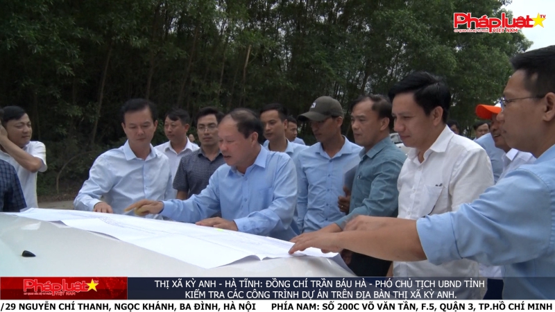 Lãnh đạo tỉnh Hà Tĩnh kiểm tra các công trình dự án trên địa bàn Thị xã Kỳ Anh
